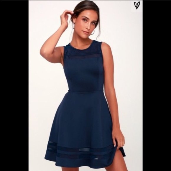 Final Stretch Navy Blue Dress - Picture 6 of 6